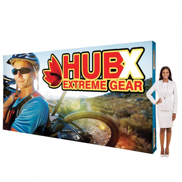15 Ft. RPL Fabric Pop Up Display - 89"H Straight Graphic Package