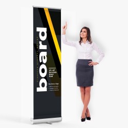 24 x 80 Economy Retractable Banner Stand & Graphic Print