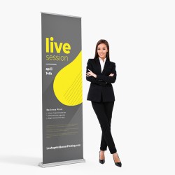 SilverStep 24x92 Retractable Banner Stand