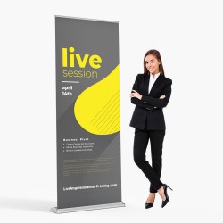 SilverStep 36x92 Retractable Banner Stand