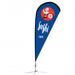 Teardrop Flag XLarge 15Ft. – Graphic Package Teardrop Flag XLarge 15Ft. – Graphic Package
